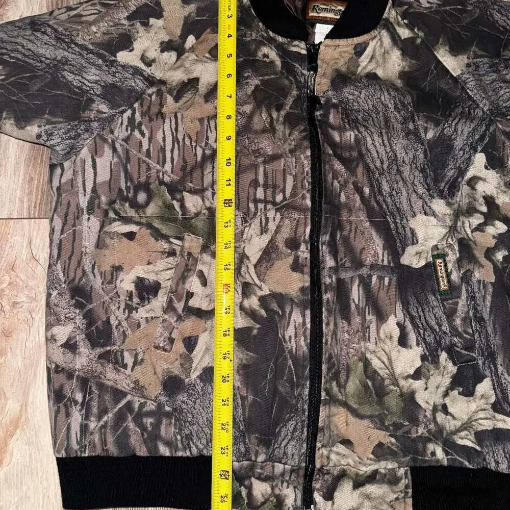 Vintage 90s Remington Camo Insulated Bomber Jacket Men's Size Large